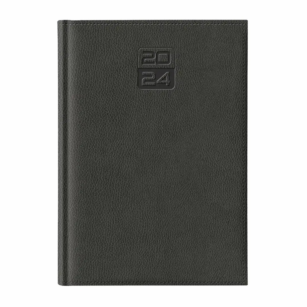 Agenda Dakota A5 datata, gri, hartie ivory, 352 pagini, format finit
