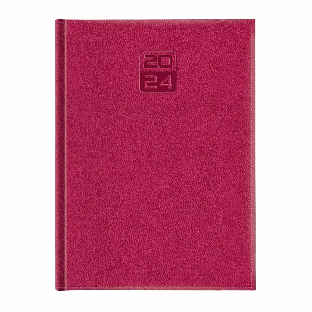Agenda Dakota A4 datata, hartie ivory, coperta fucsia | Spatiu generos pentru planificare eficienta