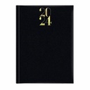 Agenda Artilux A4 datata, hartie ivory, coperta neagra | Spatiu generos, 144 pagini, finisare premium