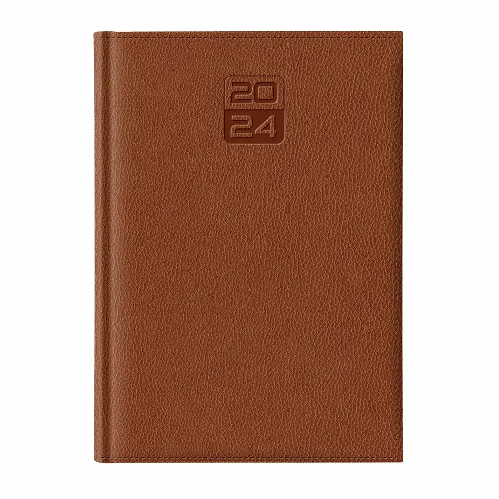 Agenda Dakota A5, Datata, Hartie Ivory, Coperta Maro, 352 Pagini, Tipar 2 Culori