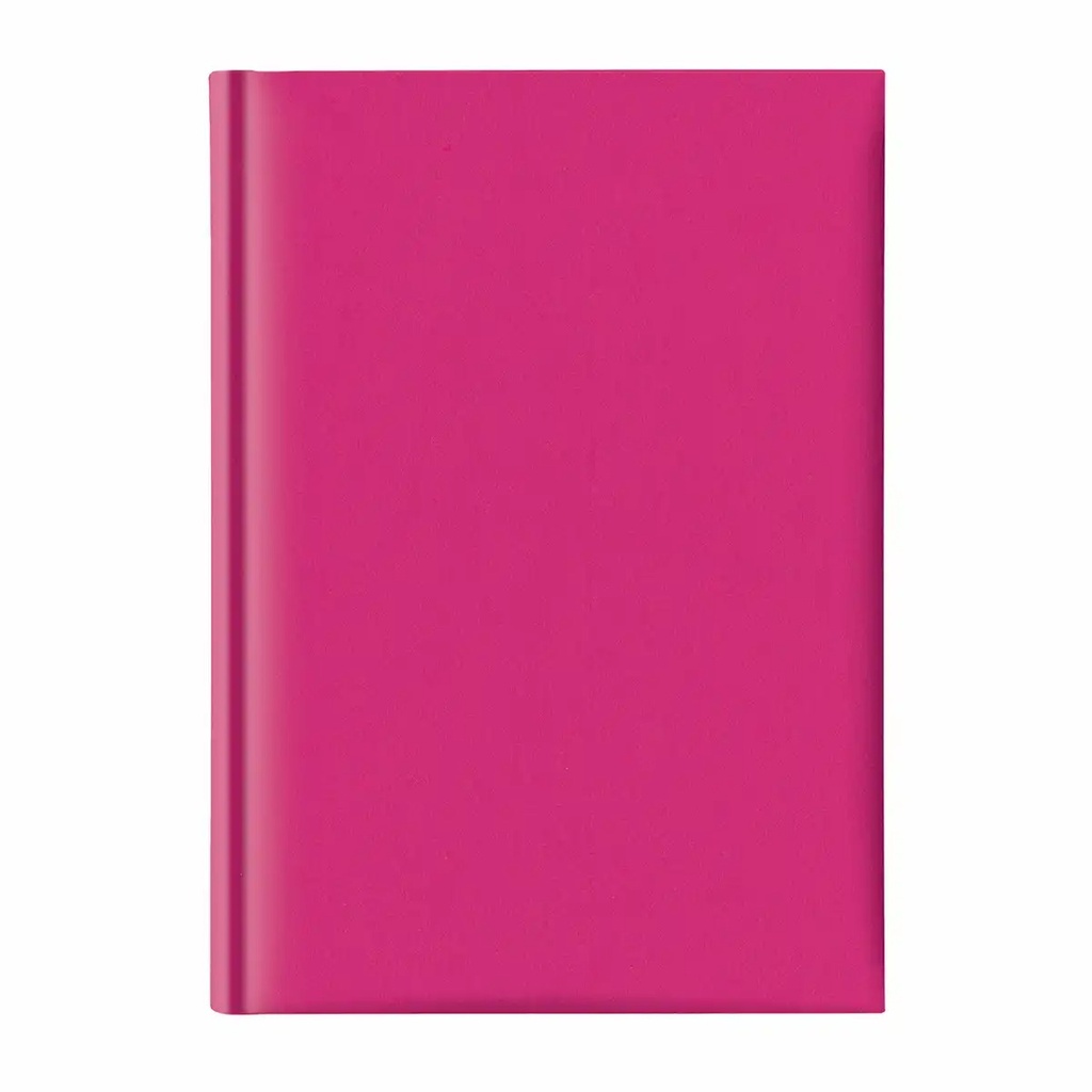 Agenda A5 nedatata, hartie offset alb, coperta fucsia, 224 pagini, finisare cusuta - Organizati-va notitele cu stil!