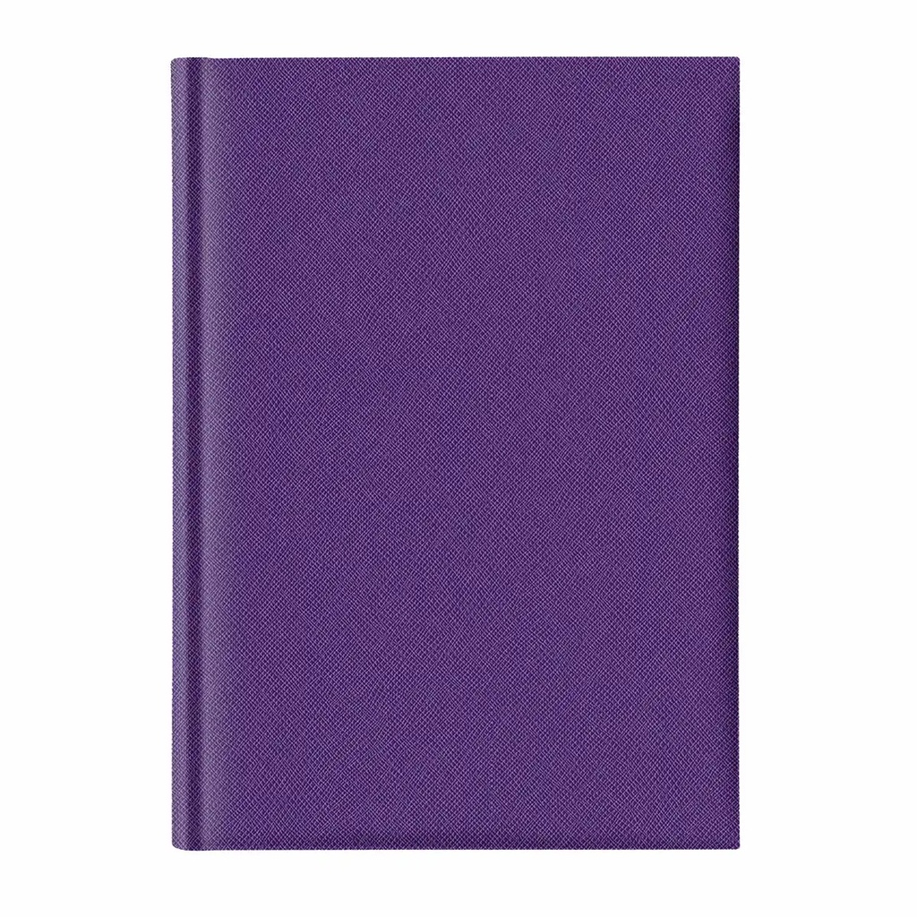 Agenda Adria A5, Nedatata, Hartie Ivory, 320 Pagini, Coperta Mov - Organizare Eleganta si Eficienta