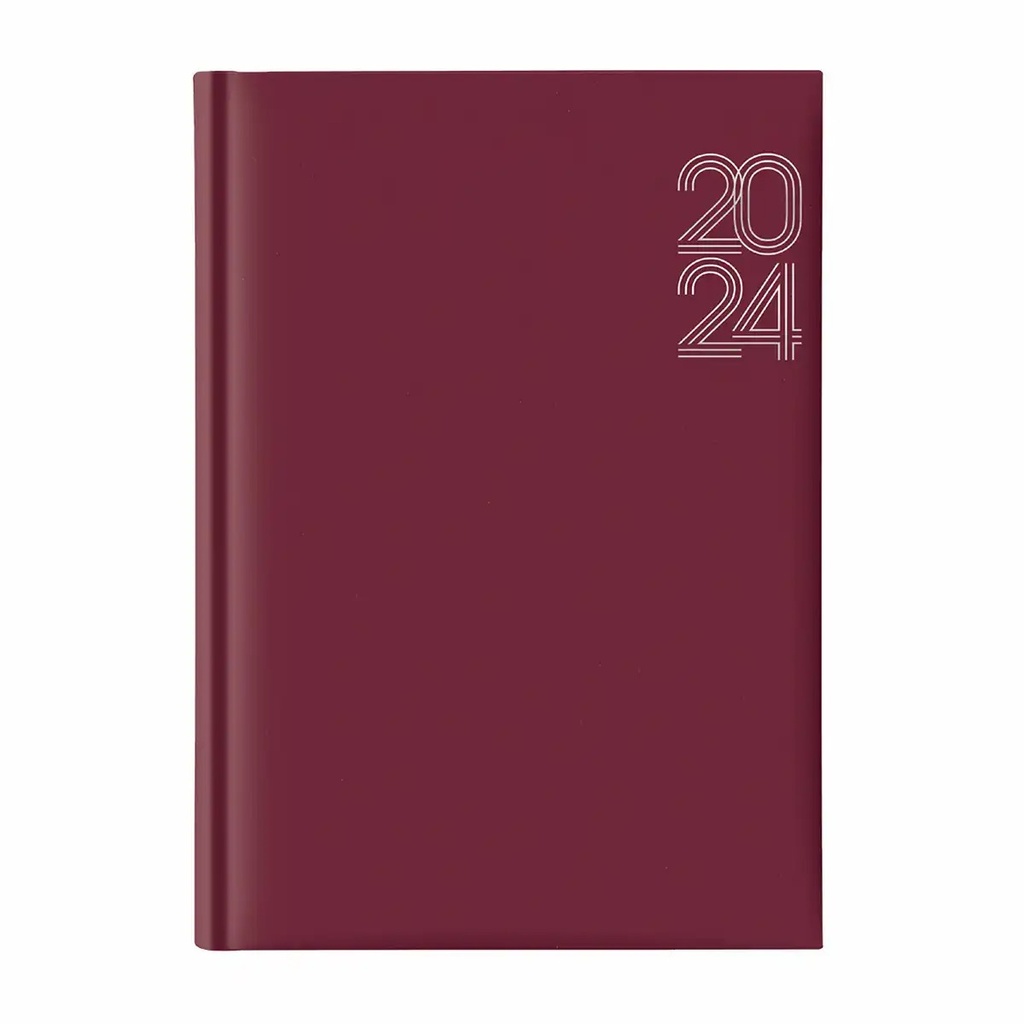 Agenda Artibest A5, Datata, Hartie Offset Alba, Coperta Bordeaux, 352 Pagini, Tipar 2 Culori