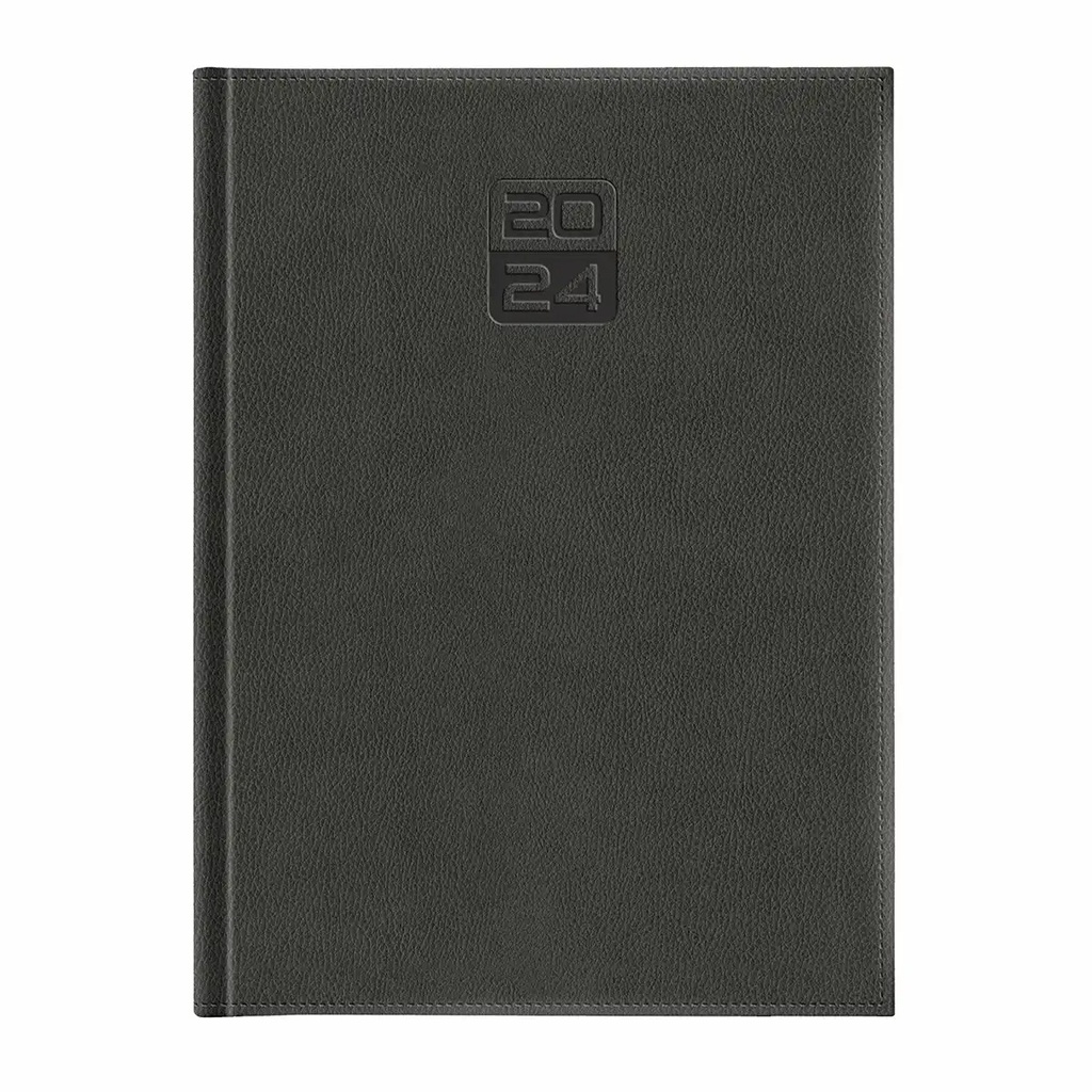 Agenda Dakota A4, Data, Hartie Ivory, Coperta Gri, 144 pagini, Finisare de Calitate