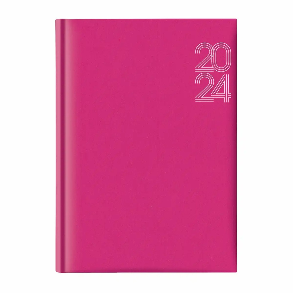 Agenda Artibest A5, Datata pe Zile, Hartie Offset Alba, Coperta Fucsia, 352 Pagini, Tipar 2 Culori