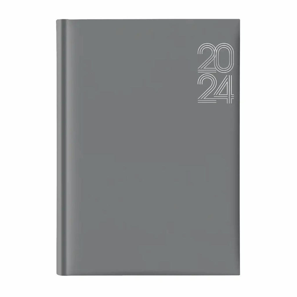 Agenda Artibest A5, Datata, Hartie Offset Alb, Coperta Gri, 352 de Pagini, Tipar 2 Culori