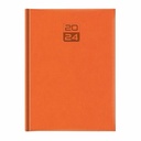 Agenda Dakota A4, Datata, Hartie Ivory, Coperta Orange, 144 Pagini, Finisare de Calitate