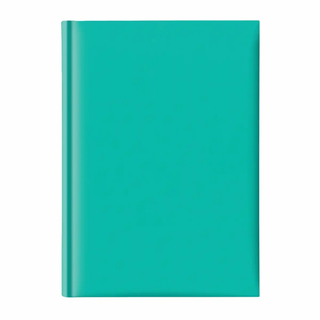 Agenda A5 nedatata Finit, 224 pagini, hartie offset alb, turquoise - Organizeaza-ti zilele cu stil!