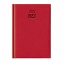 Agenda Dakota A5, Datata, Hartie Ivory, Coperta Rosie, 352 pagini, Finisare de Calitate