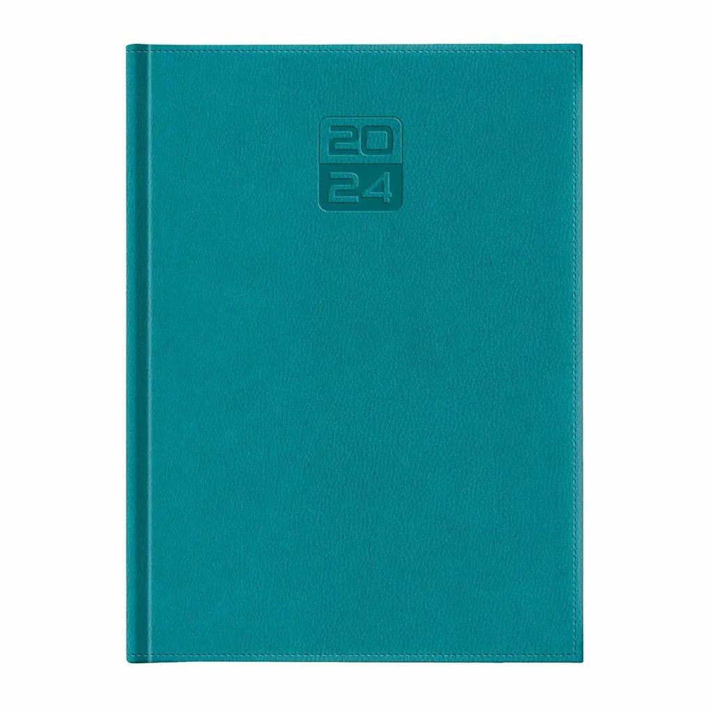 Agenda Dakota A4 datata, hartie ivory, coperta turcoaz - Organizare eleganta si precisa