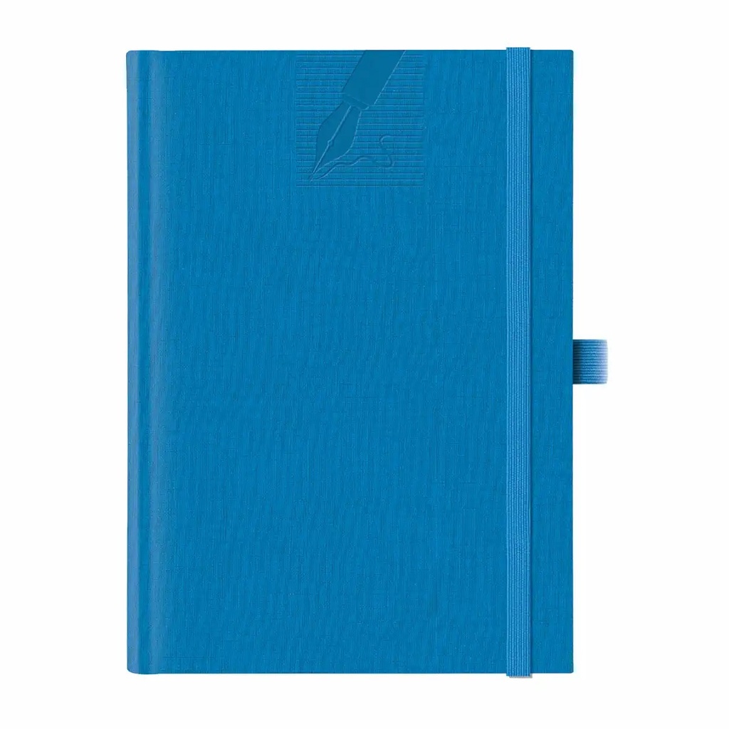 Agenda Furore A5, Nedatata, Hartie Ivory, Albastru Royal, 224 pagini, Cusuta si Legata