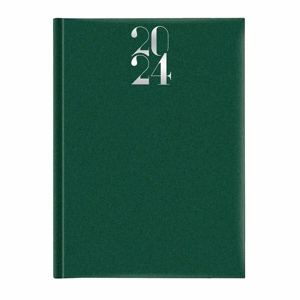 Agenda Artilux A4 datata, 144 pagini, hartie ivory, coperta verde eleganta