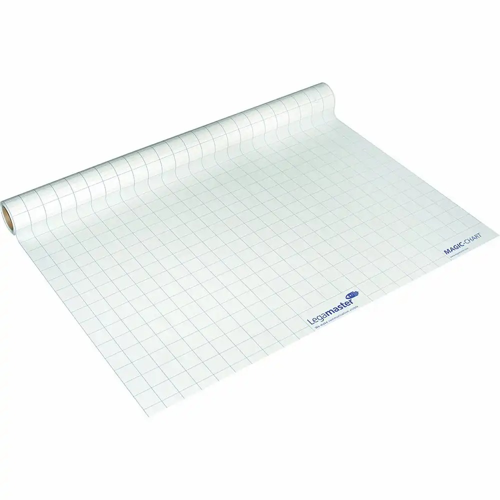 Flipchart Legamaster Magic Chart liniat, 80 x 60 cm, 25 coli/set, Marker inclus, Foliile Electrostatice Durabile