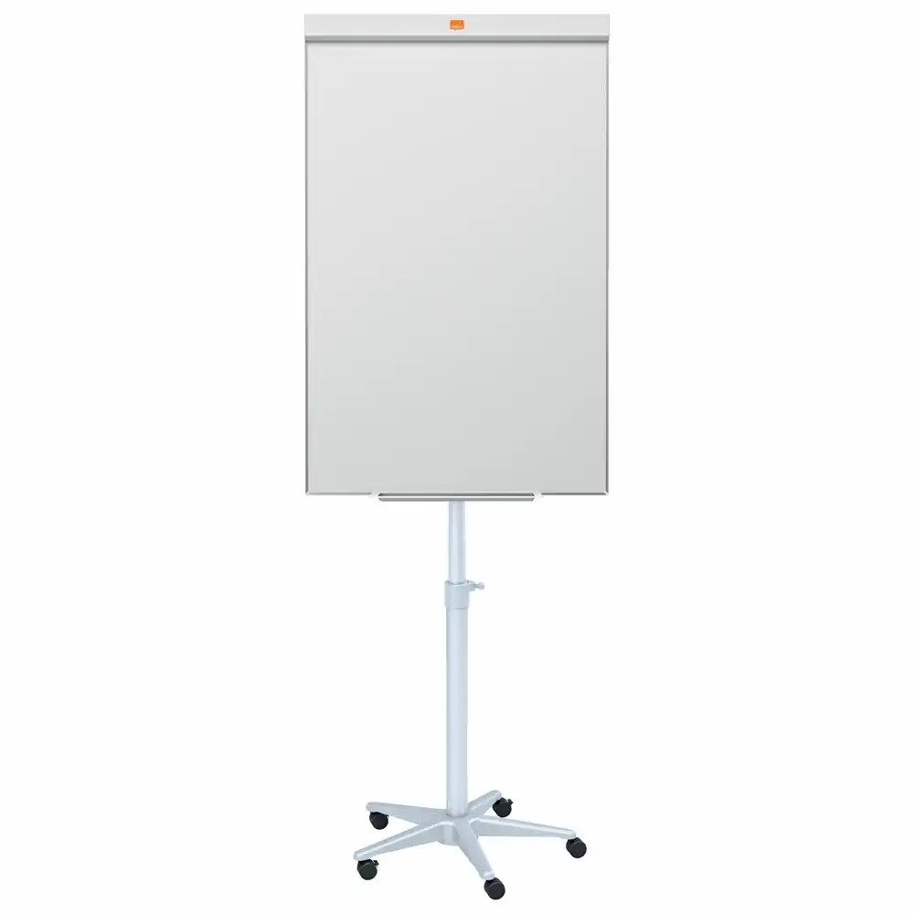 Flipchart mobil NOBO Impression Pro, Otel Lacuit, Magnetic, Marker si Tavita Incluse, Alb, 678 x 1056 mm