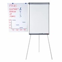 Flipchart magnetic Legamaster Universal Triangle, 105x68 cm, Suprafata Magnetica, Inaltime Reglabila, Tava pentru Markere