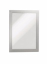 Set 2 display-uri magnetice Durable Duraframe A5, argintiu, reutilizabile, usor de repozitionat