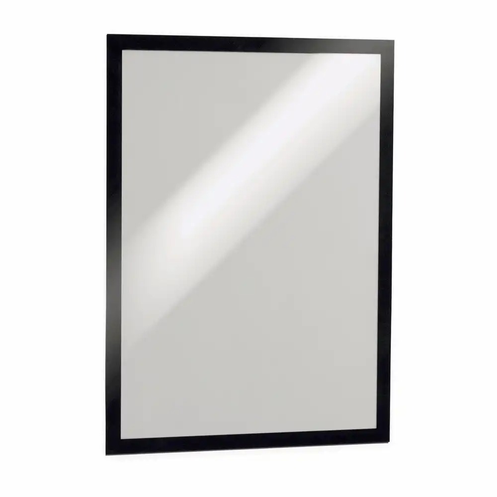 Display magnetic Durable Duraframe A3, Negru, 2 bucati/set - Reutilizabil, Usor de Repozitionat, Citire de pe Ambele Parti