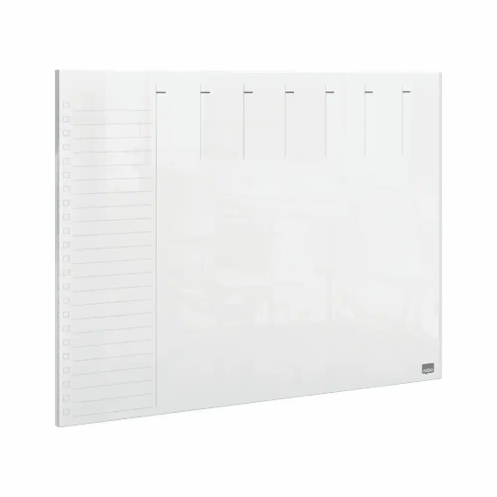 Organizator saptamanal Nobo, acrilic transparent, A4, marker inclus - planificare eficienta si moderna