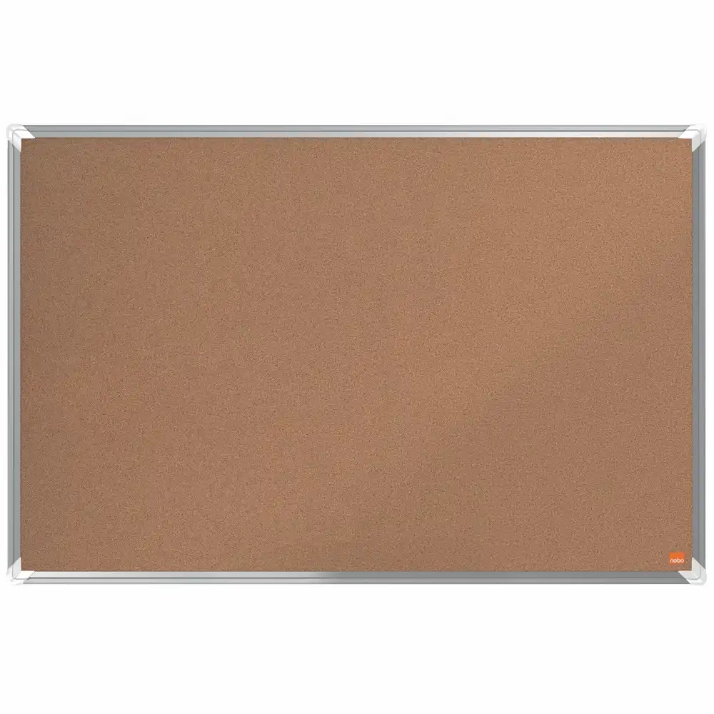 Panou NOBO Premium Plus, pluta, 90x60 cm, natur - Suprafata Autoface, Rama Aluminiu, Montare Simpla, 5 Ani Garantie