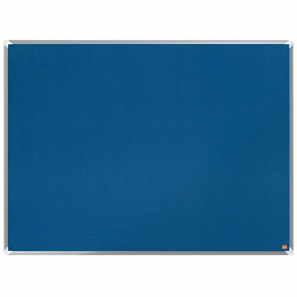 Panou NOBO Premium Plus, Material Textil, 120x90 cm, Albastru, Rama Aluminiu, Garantie 5 Ani
