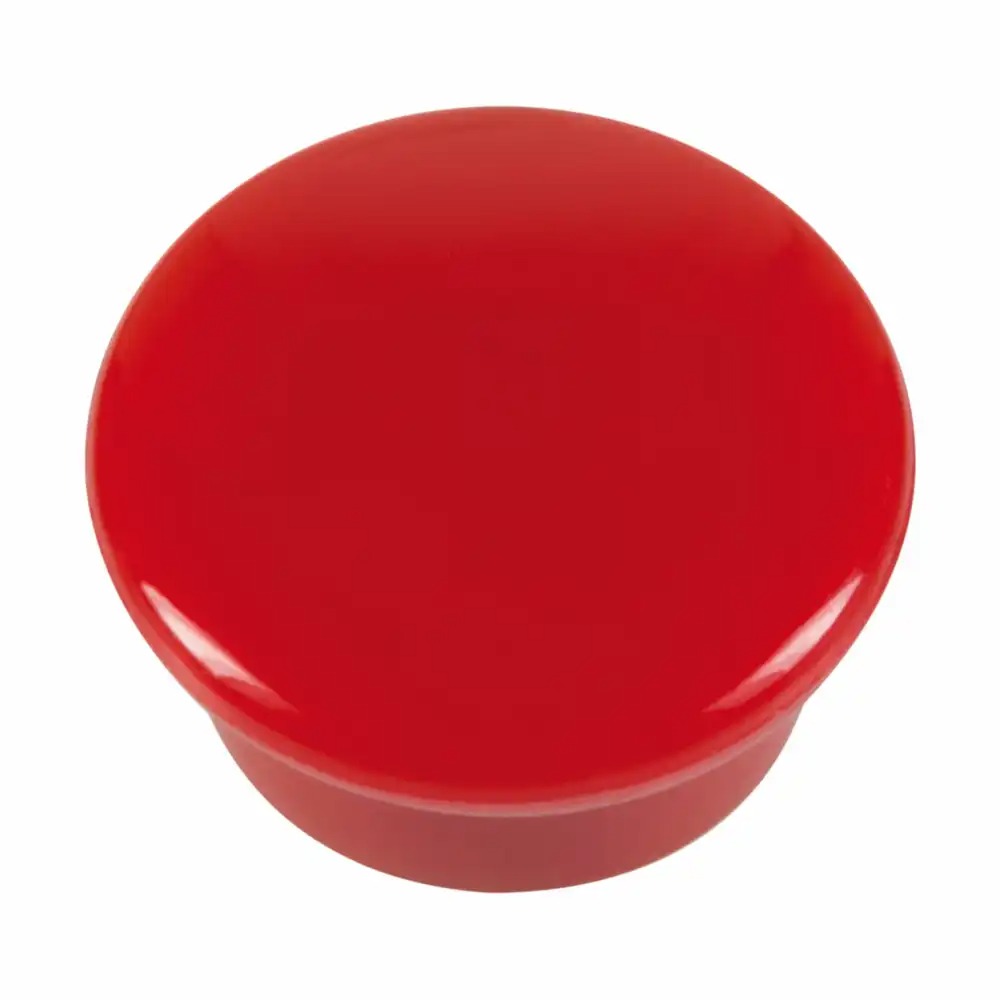 Set 10 magneti Westcott d15 mm, rosii, sustin 3/4 coli, 80g - Organizare eficienta si putere de prindere