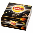 Ceai Lipton Early Grey, 100 plicuri, aroma de bergamota, stimulant natural