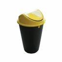 Cos Flip-Flap HDPE 60L pentru Colectare Selectiva, Galben - rezistent la temperaturi extreme