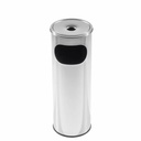 Cos de gunoi OEM din inox cu scrumiera, 30 l - rezistenta la coroziune, greutate usoara