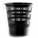 Cos pentru hartii 12 l, plastic perforat, negru, rezistent si usor de curatat