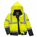 Jacheta Bomber HiVis Two Tone galben/navy marime XL