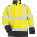 Jacheta impermeabila Roadway Hi-Viz, galben/bleumarin, XXL, protectie multistrat, vizibilitate inalta