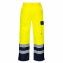Pantaloni HiVis Contrast, captusiti, Portocaliu/Negru, M - Vizibilitate excelenta si confort in zile reci