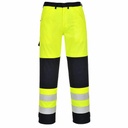 Pantaloni talie HI-VIZ multinorm, galben/albastru, L - Protectie si vizibilitate in medii de lucru exigente