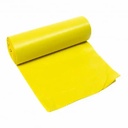 Saci menaj HD-LD, galben, 60 L, parfum citrice, 16 bucati - Durabili si rezistenti, pentru colectarea deseurilor cu eficienta