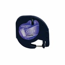 Banda Dymo LetraTag plastic galben 12 mm x 4 m, compatibila cu LT 100H