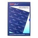 Set hartie de scris Indigo EVOffice, A4, albastru, 100 coli, textura fina