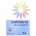 Carton A5 alb 160g, 250 coli - Ideal pentru Arta si Crafting