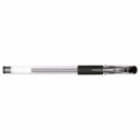 Roller cu gel Donau 0.5 mm, plastic transparent, negru - confortabil si precis, grip cauciucat, corp transparent, scriere detaliata