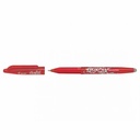 Roller cu gel Pilot Frixion Ball, fara mecanism, 0.7 mm, rosu, scriere termosensibila, ergonomic