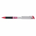 Roller cu gel Pentel Energel 0.7 mm, plastic, rosu - Scriere precisa si confortabila, design elegant