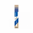 Rezerva roller gel Pilot Frixion Ball 0.5mm, albastru, set 3 buc. - Reincarcabila, cernela termosensibila