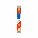 Set 3 rezerve roller gel Pilot Frixion Ball 0.7 mm rosu - Reincarcabil, Economic si Sustenabil