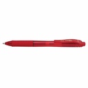 Roller cu gel Pentel Energel X, 0.7 mm, plastic, rosu, grip cauciucat, design modern