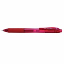 Roller cu gel Pentel Energel X, 0.5 mm, plastic, rosu, confortabil si precis