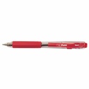 Pix retractabil Pentel BK-437, 0.7 mm, grip ergonomic, rosu