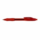 Pix gel retractabil Memoris-Precious, 0.7 mm, rosu, grip ergonomic din cauciuc