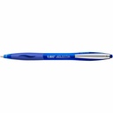 Pix BIC Atlantis Clic Metal, 0.4 mm, Scriere Albastra, Mecanism de Clic, Design Eleganta Metalica
