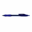 Pix Memoris-Precious cu Mecanism Actionat prin Apasare, Varf 0.7 mm, Corp Transparent, Albastru