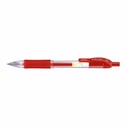 Pix retractabil Zebra Sarasa cu gel, grip confortabil, corp plastic, 0.5 mm, rosu, reincarcabil