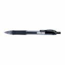 Pix retractabil Zebra Sarasa cu gel, grip confortabil, varf 0.7 mm, negru, reincarcabil